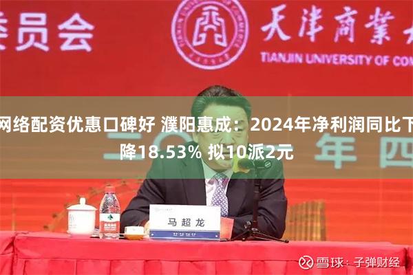 网络配资优惠口碑好 濮阳惠成：2024年净利润同比下降18.53% 拟10派2元