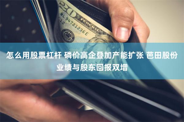 怎么用股票杠杆 磷价高企叠加产能扩张 芭田股份业绩与股东回报双增